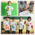 绘画T恤创意材料幼儿园儿童子手工制作diy手绘涂鸦文化衫纯白色 T恤带图案【蜗牛款】