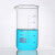 欧杜（oudu） 高硼硅刻度玻璃高型烧杯实验器材 LG高型玻璃烧杯250ml(4个)