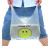 益美得 DA4095 透明笑脸背心袋超市塑料购物袋打包袋 3丝30*48(100个/捆) 5捆装