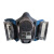 SHIGEMATSU硅胶防尘口罩面具TW08S(带传声器）+T/OV滤毒盒 1套
