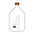 透明带刻度丝口瓶蓝盖试剂瓶高温瓶实验取样玻璃样品瓶 蜀牛牌棕色100ml