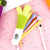 乐千寻（LEQIANXUN）蔬菜硅胶笔袋女孩儿童文具盒女生小学生卡通可爱创意铅笔盒大容量 猫爪黄色款