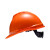 梅思安/MSA V-Gard PE标准型超爱戴帽衬 V型无孔安全帽施工建筑工地劳保男女防撞头盔 橙色 1顶装 企业专享