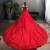 红色主婚纱礼服大码显瘦星空一字肩长拖尾新娘女结婚新款2023夏季 红色齐地 S