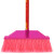 兰诗（LAUTEE）SB-0318 环卫物业学校扫把笤帚 单个木柄塑料丝扫把 红直杆硬毛窄头扫把