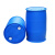 二手200升塑料桶加厚蓝色二手旧化工桶工业废液桶二手塑料桶圆桶 蓝色闭口干净 200L