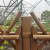 拉瑞斯农村菜地仿竹篱笆公园铝合金仿真竹篱笆围栏不锈钢锌钢仿竹节护栏 黄色 安装高度50公分高