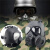 生化头罩防护头戴式防毒面具军迷儿童全面罩面罩全面具头盔 M38-绿色头盔-J68