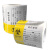 创硕（TECHAIN） 医废扎带标识废弃物标签贴医疗废物警示标示卡 80*50mm*1000张/卷  黄色款