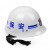 赫思迪格 JG-1301 防暴执勤头盔 安保防护装备 防护头盔 安全帽 保安装备用品 黑色安保