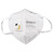 3M 9501V+口罩 防尘防飞沫口罩 带呼吸阀 针织头带 透气舒适 KN95口罩 耳带式白色口罩 非独立包装 25个/袋