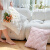南极人（Nanjiren）少女系奶油色ins客厅沙发抱枕抱枕套床头飘窗靠垫靠枕 MXM-豆乳绵绵粉(45*45cm) 不含芯