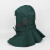 HKFZ防尘面具全面罩 喷砂帽防尘面具防工业粉尘披肩帽打砂帽喷漆全面 军绿色弧形喷砂帽