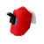 勋狸粑定制适用红钢纸电焊面罩头戴式焊帽焊接焊工专用安帽脸防护 黄色安全帽 自带卡槽