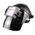 烧电焊防护面罩自动变光头戴式全脸氩弧焊工专用眼镜神器面具焊帽 [黑]FC-3智能变光[升级款]