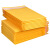 ANBOSON 黄色牛皮纸气泡信封袋 服装快递包装袋 印刷加厚防震服装泡沫袋子定制2000个起订 22*22+4cm/一箱218个