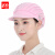者也（ZYE）防尘帽车间纺织工厂透气包头工作帽可定制Logo 帽檐款半网式 粉色