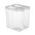适用3D打印机耗材干燥箱1KG料盘双层密封圈收纳盒4L米桶密Q 4L密封罐白色 2个