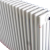 定制适用工程定制钢制三四五六柱弧管暖气片散热器集体供暖 钢三柱 自定义大小1