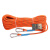 高空作业安全绳套装 户外安装空调 工地施工作业保险绳12mm RL195 橘色100米