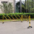安赛瑞 折叠伸缩围栏 可移动防护栏（塑料款）可转角安全护栏 学校隔离施工围挡 黄/黑 310031