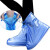 适用升级版防水层男女雨鞋套加强防雨鞋套 加厚防滑耐磨防尘水鞋套 (防水层)蓝色 XXXL码(店长45-46)