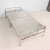 JPHZNB适用于加长2米宽0.7米-1.5米多尺寸不锈钢折叠床双人行军床午休单 常规款不锈钢折叠床 100x209x39cm