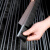 h型铝合金条刷门底密封毛刷尼龙机械工业防尘毛刷工业条刷毛刷条 h型毛高25MM一米/根