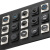 D型模块对接焊接底座86型面板信息盒音箱视频插座卡侬网络USB数据 1位86空白面板-黑色