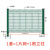 小区家用圈地隔离防护网厂家桃型柱道路绿化护栏网庭院菜地围栏网 高1.8米*宽3.0米*厚4.0毫米*普通工程