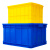 周转箱加厚长方形大号带盖子储物收纳盒子养龟箱胶箱塑料筐物流胶 450160外径510350170蓝色