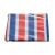 出极 三色彩条布 防坠落物防水塑料布 红白蓝彩条布 双覆膜 一件价 2米*5米