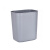 冠峰 8L方形灰色加厚 垃圾桶方形桶无盖圆形双层大号小号塑料桶GNG-415