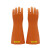 来采 25KV绝缘手套使用电压21KV高压防触电橡胶手套橙色均码 1副