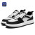 海澜之家HLA男鞋黑白熊猫板鞋时尚休闲鞋子HAABXM2ACC0177 白黑色41
