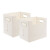 时代良品（SDLP）初高中书立架书本桌面整理箱盒简易A4可折叠塑料书本收纳盒 SD-2559大号收纳盒白色2个装