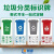 畅镭 PVC塑料板 垃圾桶分类标识 厨余干湿垃圾可回收有害 40*50cm 西安简版有害垃圾 CLXA-005