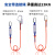 广佳（GJ）五点式安全带 快插式锁扣 工地施工户外高空作业 防坠落安全绳套装 五点式缓冲双小钩【2米】