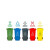 定制适用户外垃圾桶大容量商用带盖大号大码分类挂车物业小区环卫AA 120L加厚桶分类(蓝色)