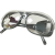 自动变光电焊面罩电焊眼镜电焊防护面屏头戴式氩弧焊焊工电焊帽烧 灰色眼镜【1副】