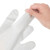 英科医疗 一次性PE手套 加厚餐饮防护手套 透明色 中号M码 100只/盒