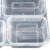 卉营（HUIYING）一次性打包盒 塑料盒 透明 方形 四格 150个 /件 可定制