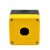 德力西LAY5S-HZ 按钮盒1孔 2孔 3孔白  黄面盖急停防水按钮开关盒 HZ41四孔白面盖按钮盒