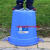 定制大号商用环保厨工容量垃圾桶餐收纳业酒店水桶盖大塑料圆形带 15型+盖(蓝色红色随机发)