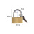 苏识 SSDW075 孤形短梁抽屉锁挂锁锁具铜挂锁 50mm（20把起订）（单位：把）