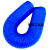 蓝色PVC工业吸尘管软管32到400木工开料机打磨雕刻波纹伸缩通风管佩科达 蓝色风管内径55MM/每米