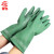 者也 丁基胶加厚耐磨手套 建筑印染防滑耐用耐酸碱防护手套 绿色 M