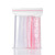联嘉 PE透明自封袋加厚塑料袋密封袋塑料袋 宽7cmx长10cm×厚9丝 红边 1包（100个）