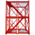 高空脚手架人字梯路桥施工爬梯盖梁平台基坑安全梯笼防护笼框架式 定制梯笼
