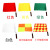 海斯迪克 gnjz-1472 交通红绿指挥旗（5面装） 铁路海军信号旗足球裁判边裁旗警示旗 田径发令旗 黄色